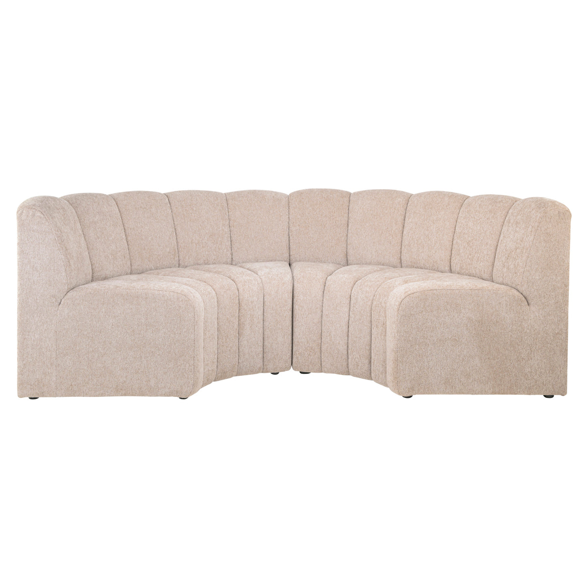 Sitzbank Landmark be easy sand corner round - fully upholstered