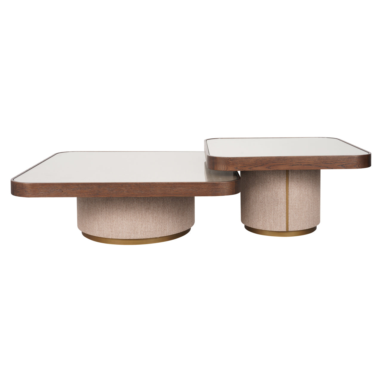Couchtisch Willox beige  including glass (Set of 2)