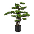 Bonsai, ca 75cm, gruen, Kunststoff, im Topf 17x14cm schwarz
