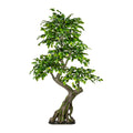 Ficus Benjamini, ca 170x80cm gruen, Spalier, Kunststoff, Stamm auf Platte