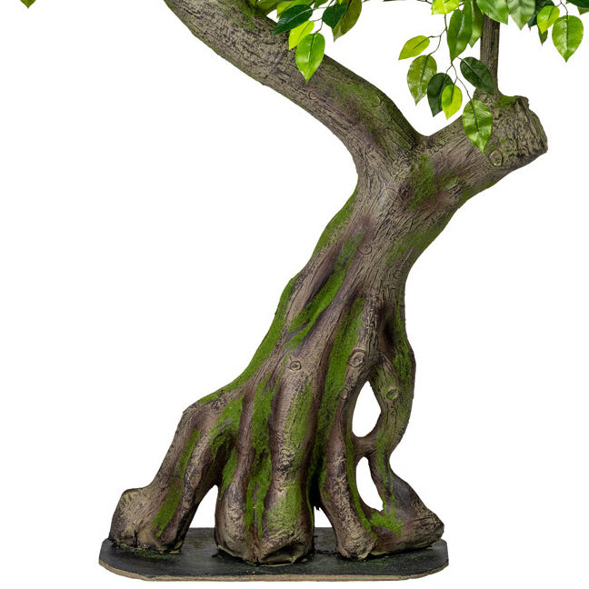 Ficus Benjamini, ca 170x80cm gruen, Spalier, Kunststoff, Stamm auf Platte