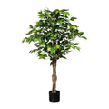 Ficus Benj., 120cm gruen, 630 Bl., Naturstamm, im Topf 14,5x12,5cm