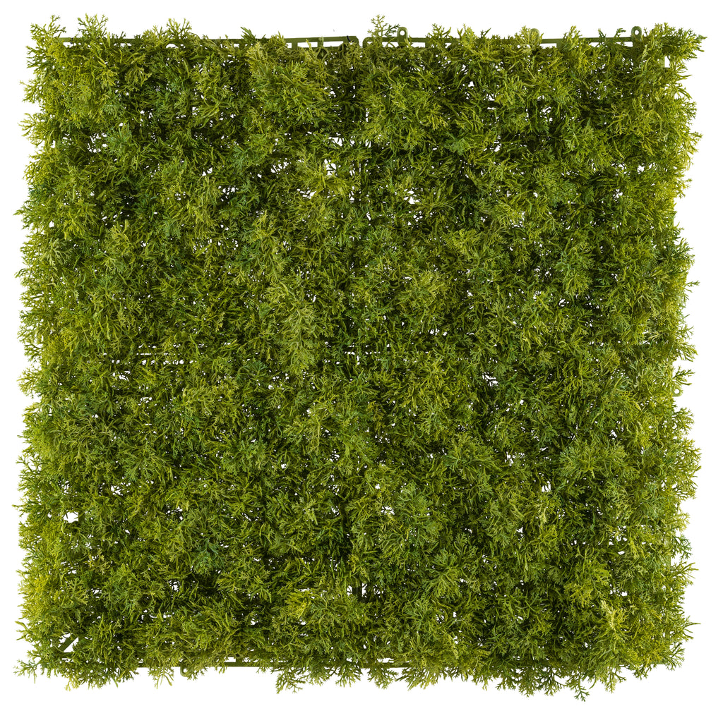 Islandmoos Matte 50x50cm, gruen,(in 4x 25x25cm teilbar) Kunststoff schwer entflammbar