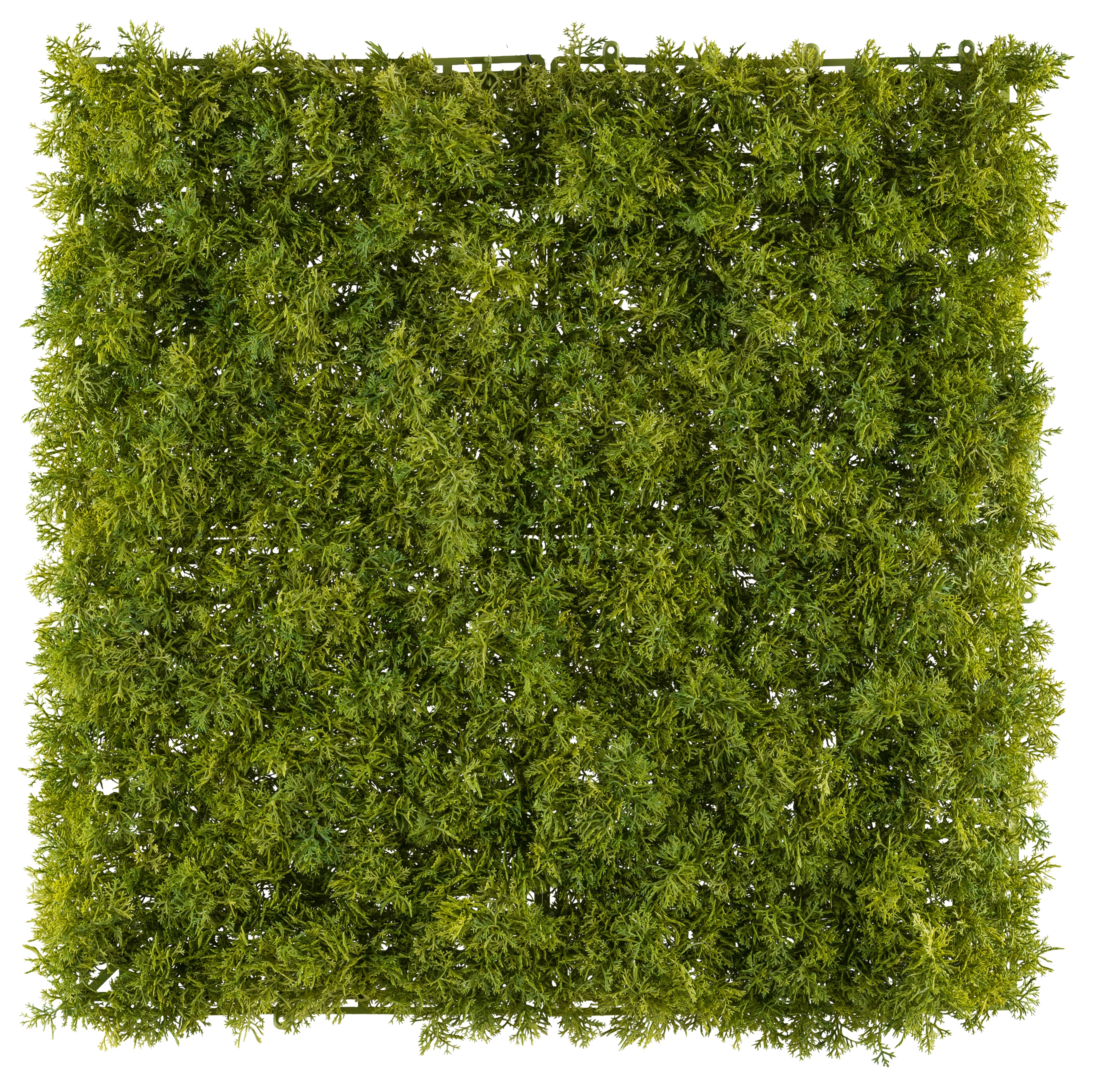 Islandmoos Matte 50x50cm, gruen,(in 4x 25x25cm teilbar) Kunststoff schwer entflammbar