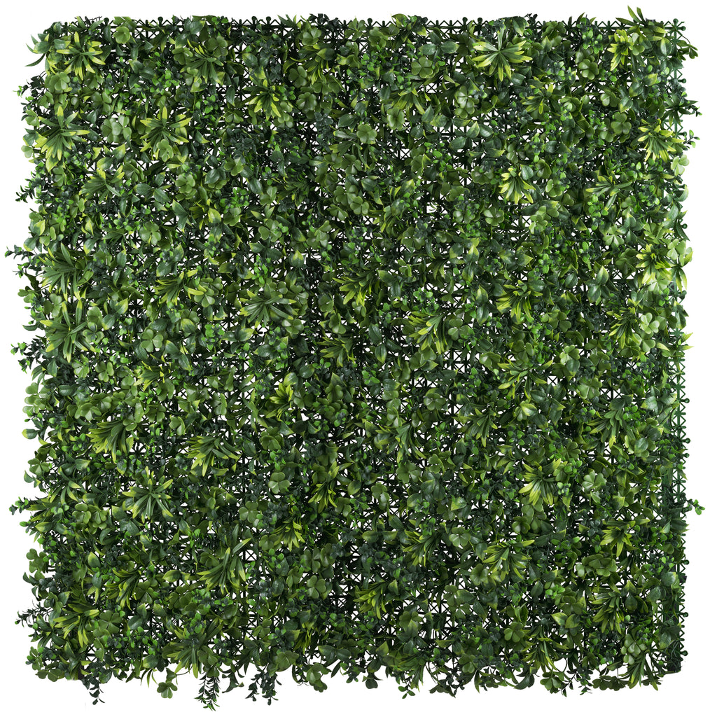 Kunststoff-Blaettermatte 100x100cm, gruen, UV-bestaendig, schwer entflammbar