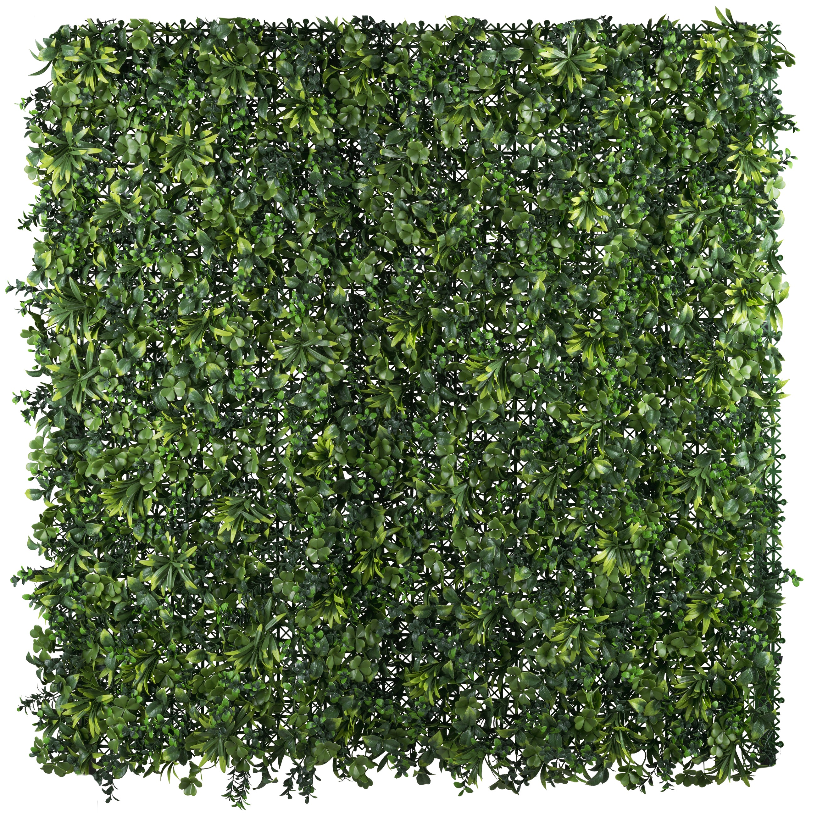 Kunststoff-Blaettermatte 100x100cm, gruen, UV-bestaendig, schwer entflammbar