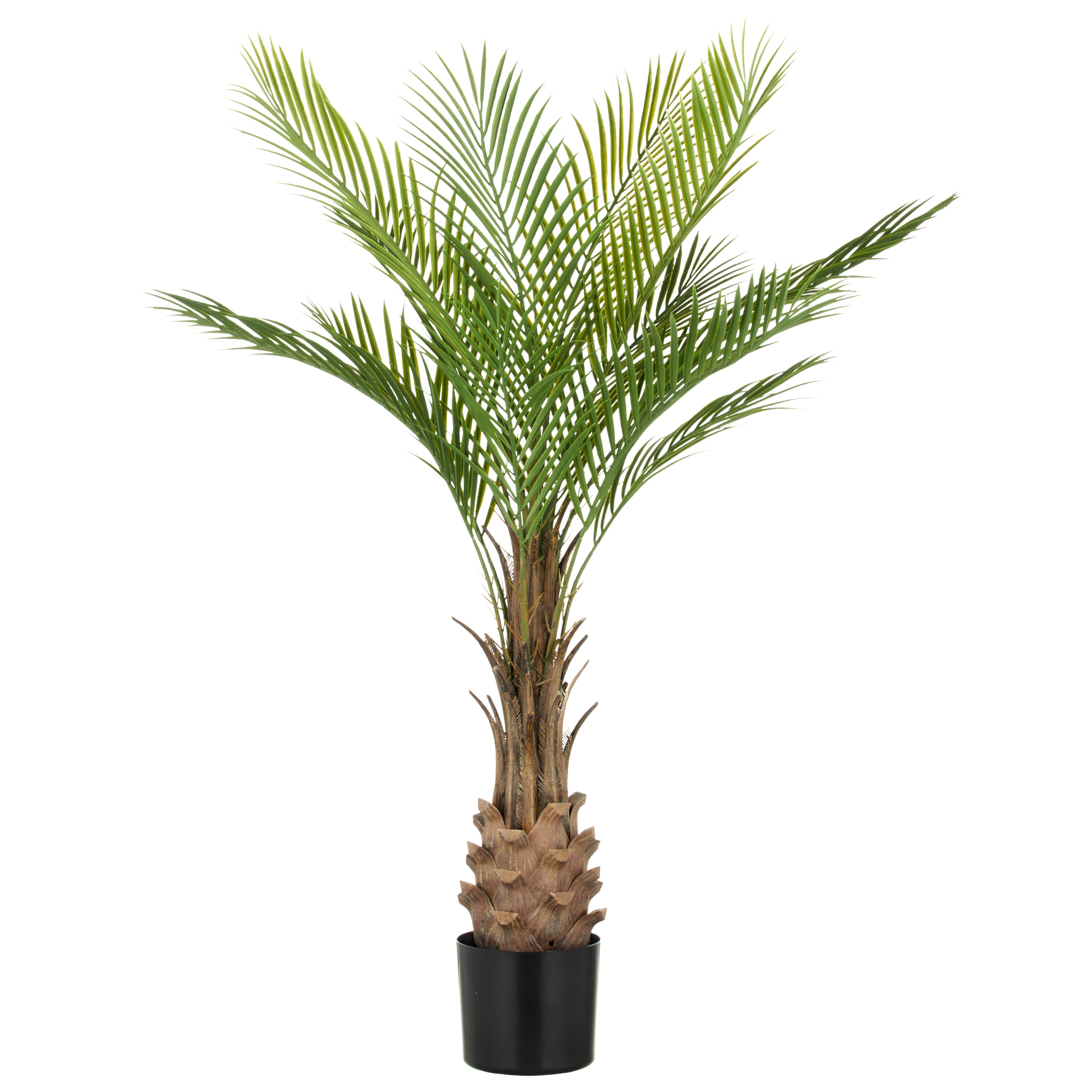 Phoenixpalme x12, 120cm, gruen, im Kunststofftopf 17x14,5cm, UV-bestaendig