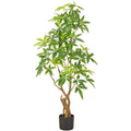 Pachira x2, 360 Bl., 140cm, gruen, Kunststoff, im Kunststofftopf 17x14,5cm
