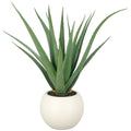 Aloe vera, 85cm, gruen, PU, im Kunststofftopf creme 27x21cm