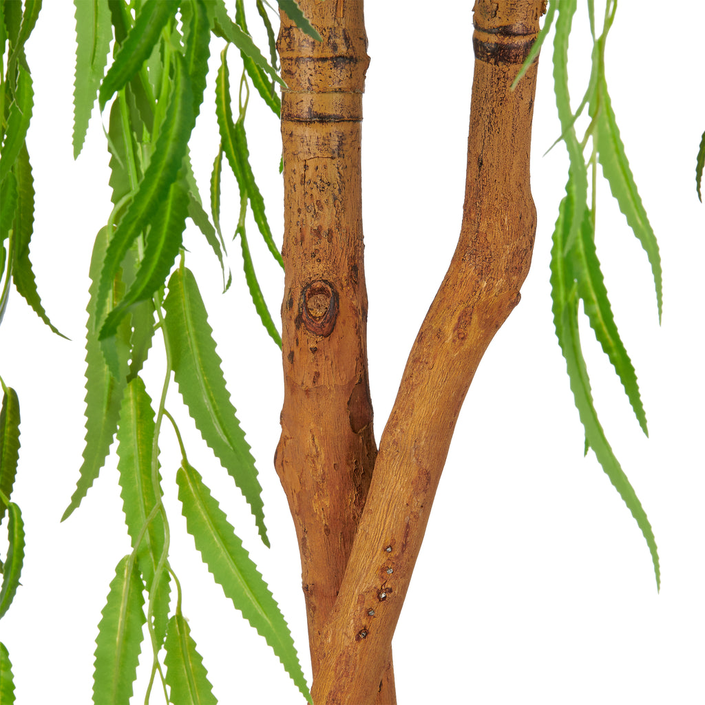 Salix alba, Naturstamm, 220cm, gruen, Kunststoff, im Kunststofftopf 19,5x17,5cm , k.d.p.