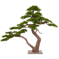Bonsai Pinus sylvestris, 200x250cm, gruen, Kunststoff, auf Holzplatte 60x60cm, k.d.p.
