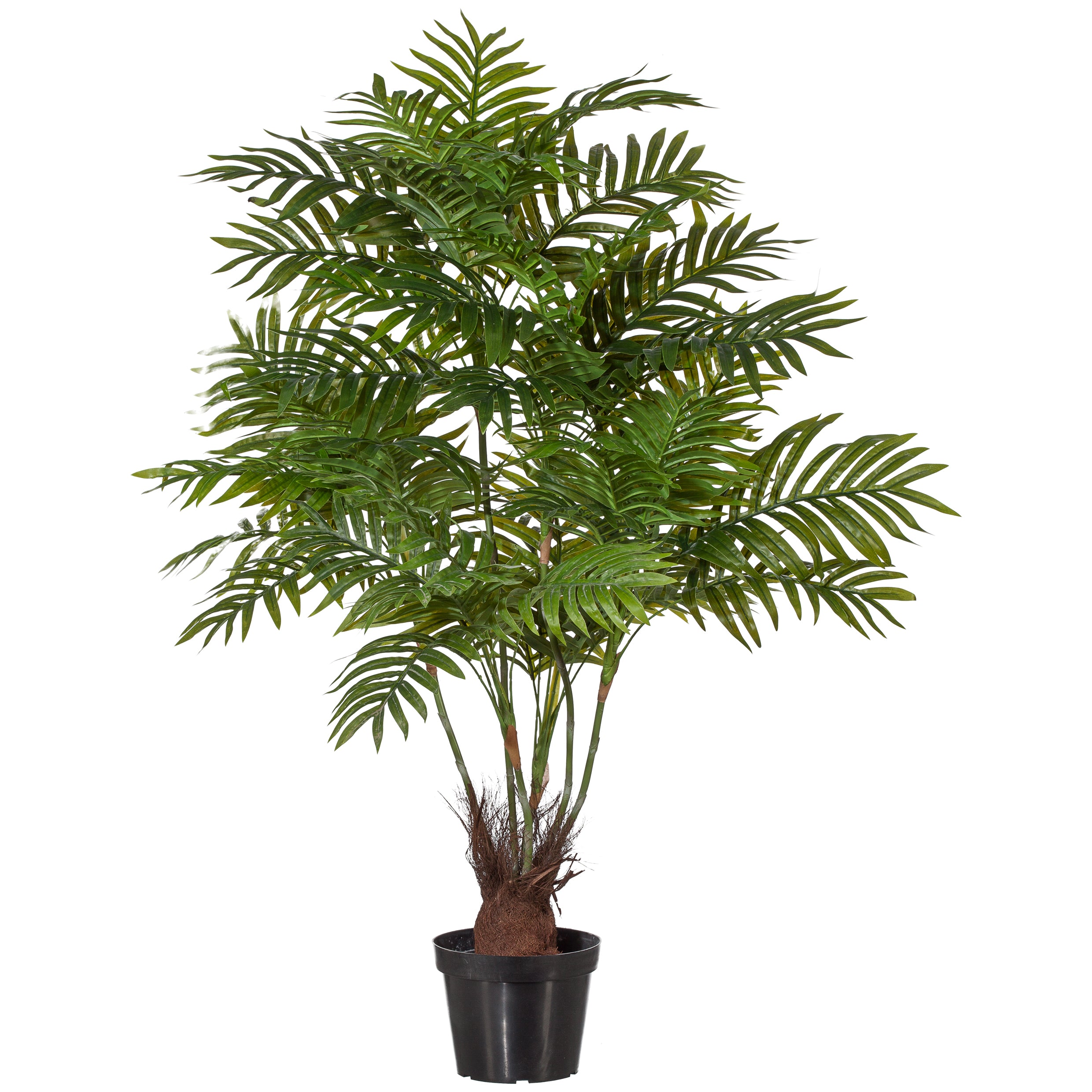 Arecapalme x6, 30 Wedel, 110cm, gruen, Real Touch, im Kunststofftopf 13,5x13cm
