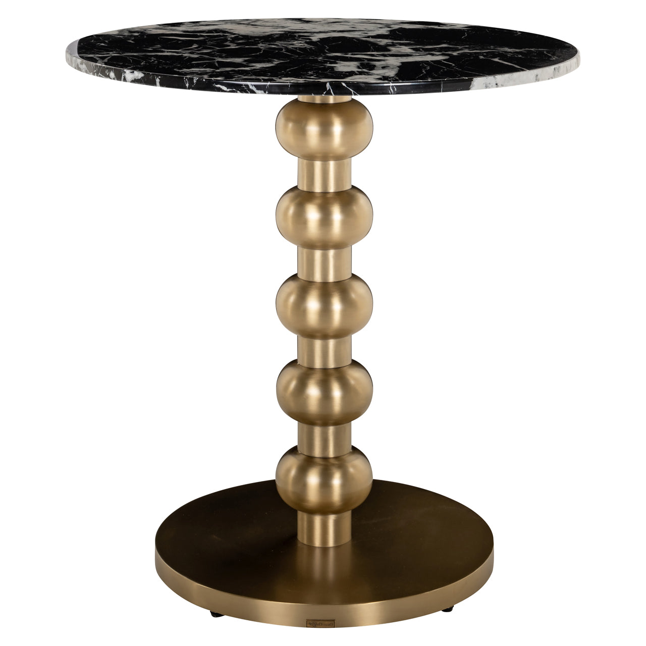 Bistro-Tisch Witlox black/gold 75Ø
