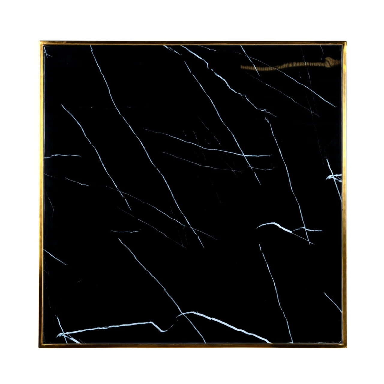 Bistro-Tisch Can Roca black/gold 70x70