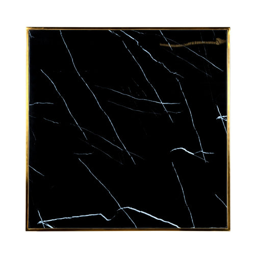 Bistro-Tisch Can Roca black/gold 70x70