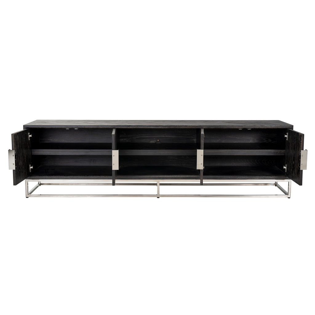 TV-Schrank Blackbone Silver black rustic 220