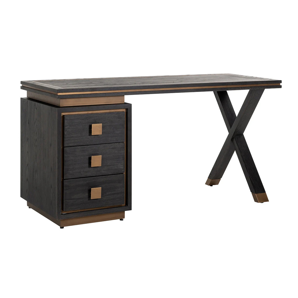 Schreibtisch Hunter black rustic