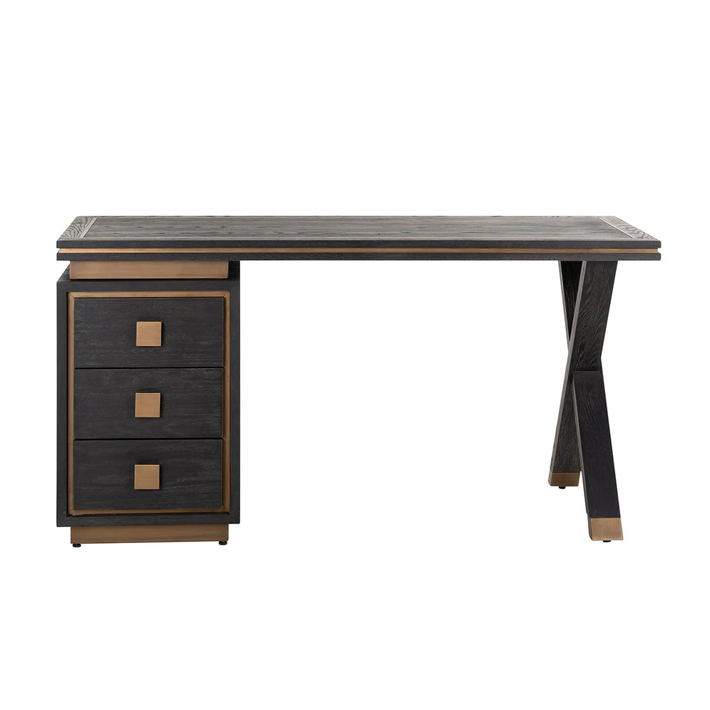 Schreibtisch Hunter black rustic