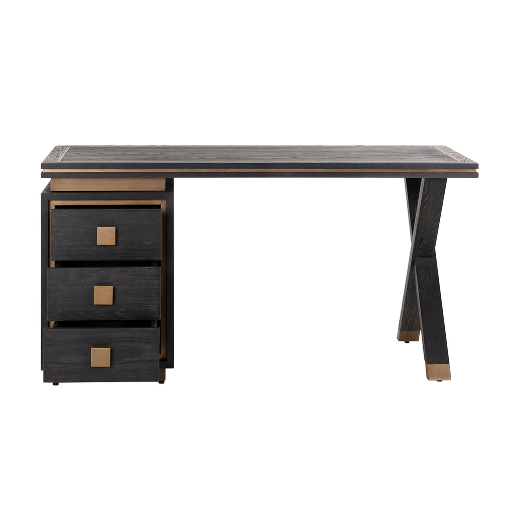 Schreibtisch Hunter black rustic