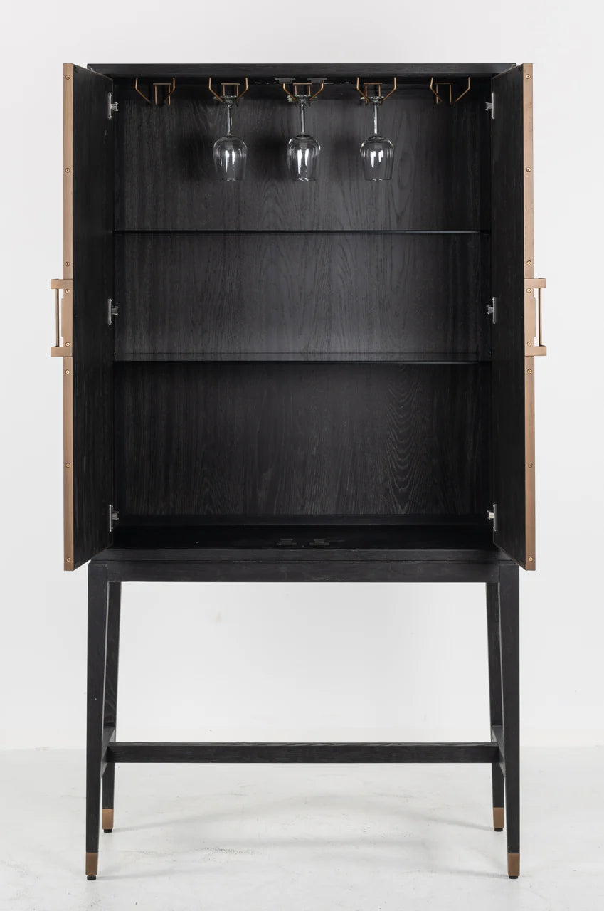 Schrank Bloomville brass shagreen