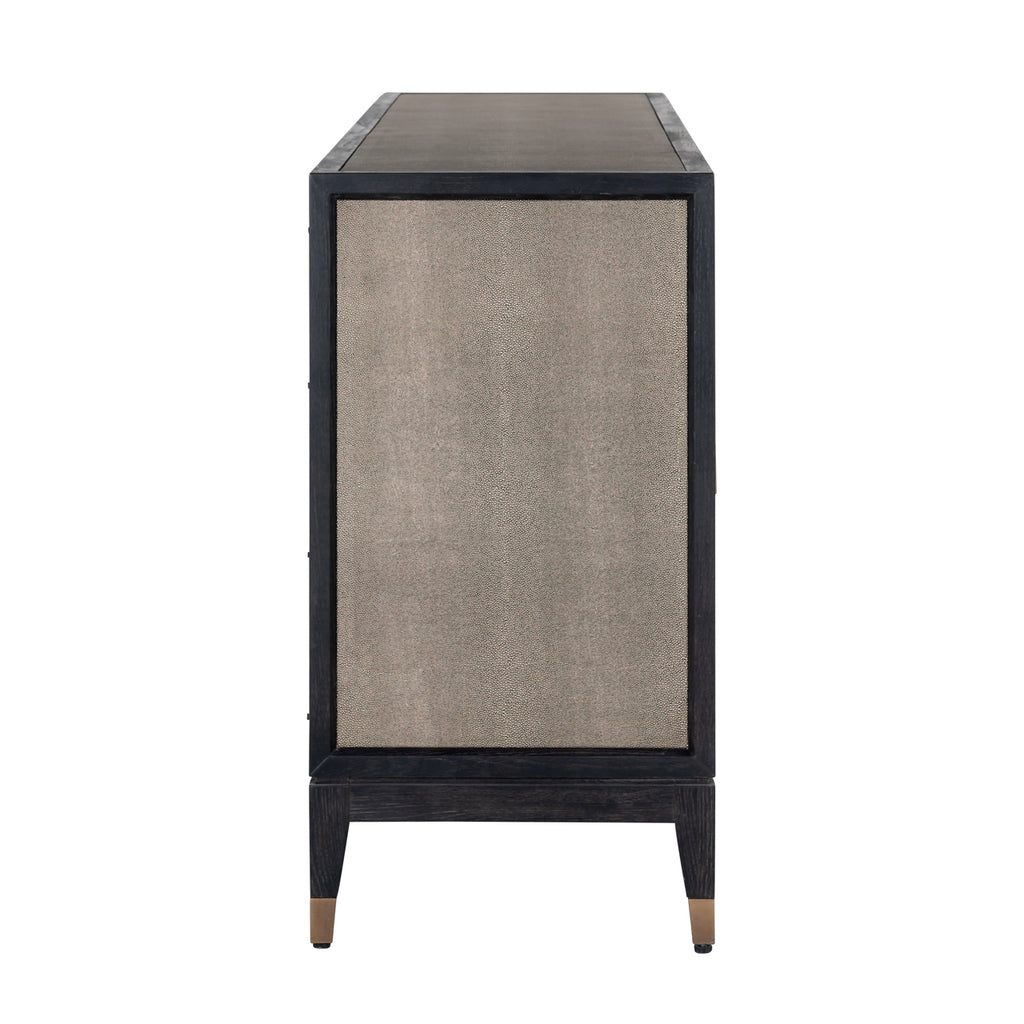 Sideboard Bloomville brass shagreen