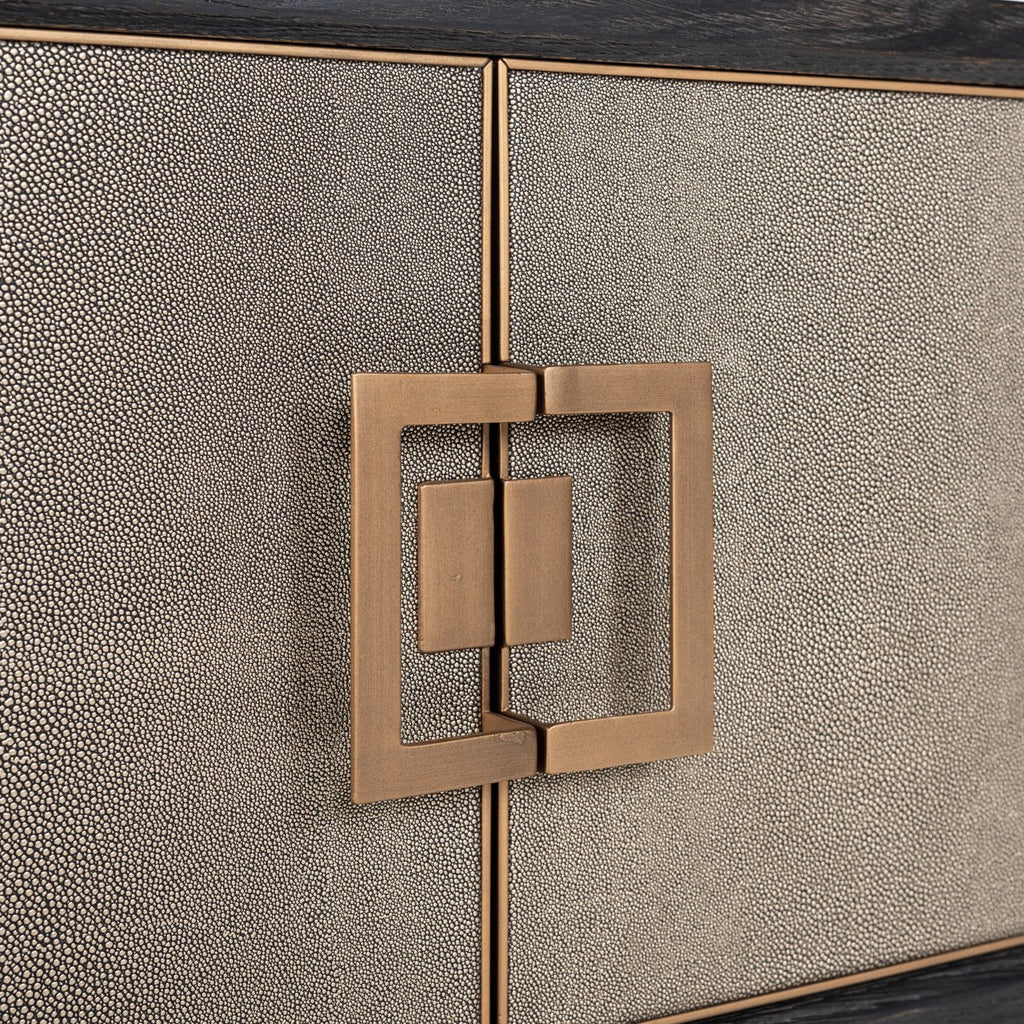 TV-Schrank Bloomville brass shagreen