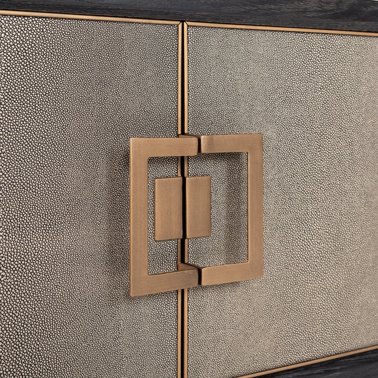 TV-Schrank Bloomville brass shagreen