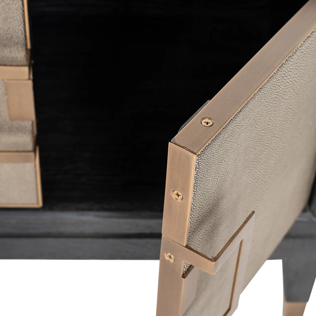 TV-Schrank Bloomville brass shagreen