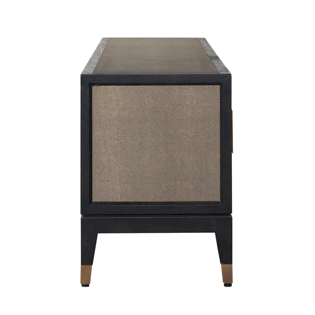 TV-Schrank Bloomville brass shagreen