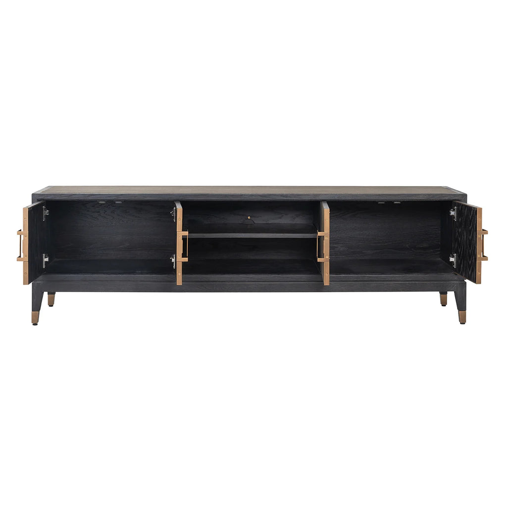 TV-Schrank Bloomville brass shagreen