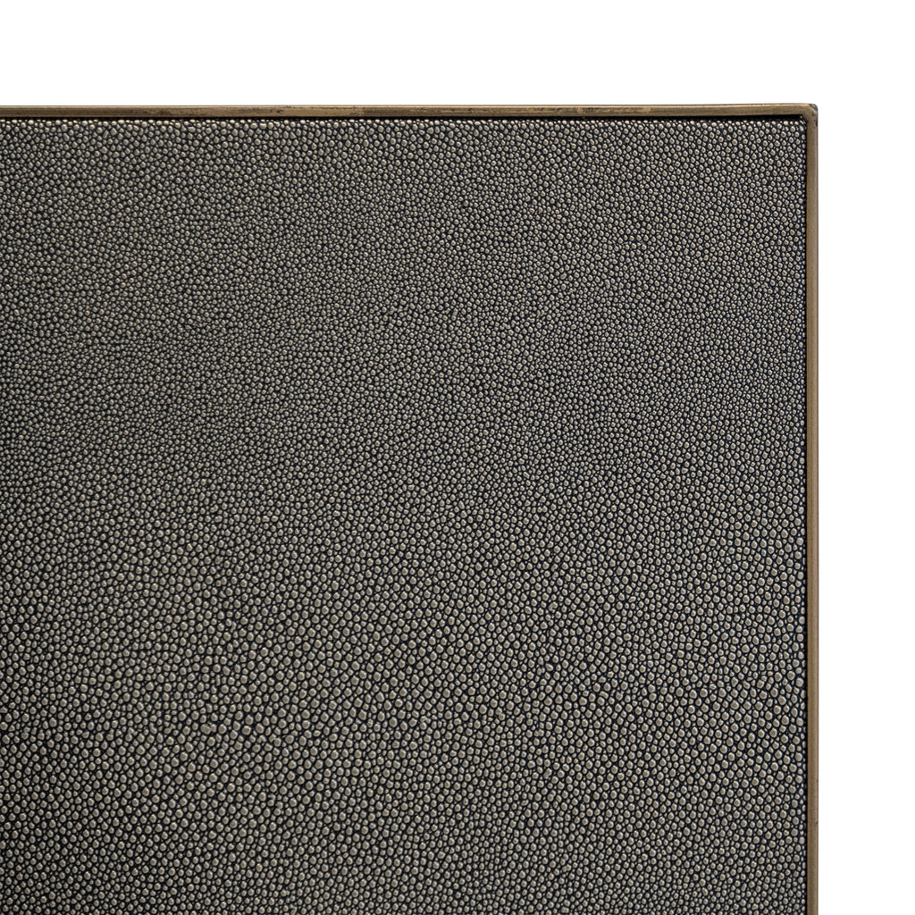 Esstisch Bloomville brass shagreen incl. glass top 230