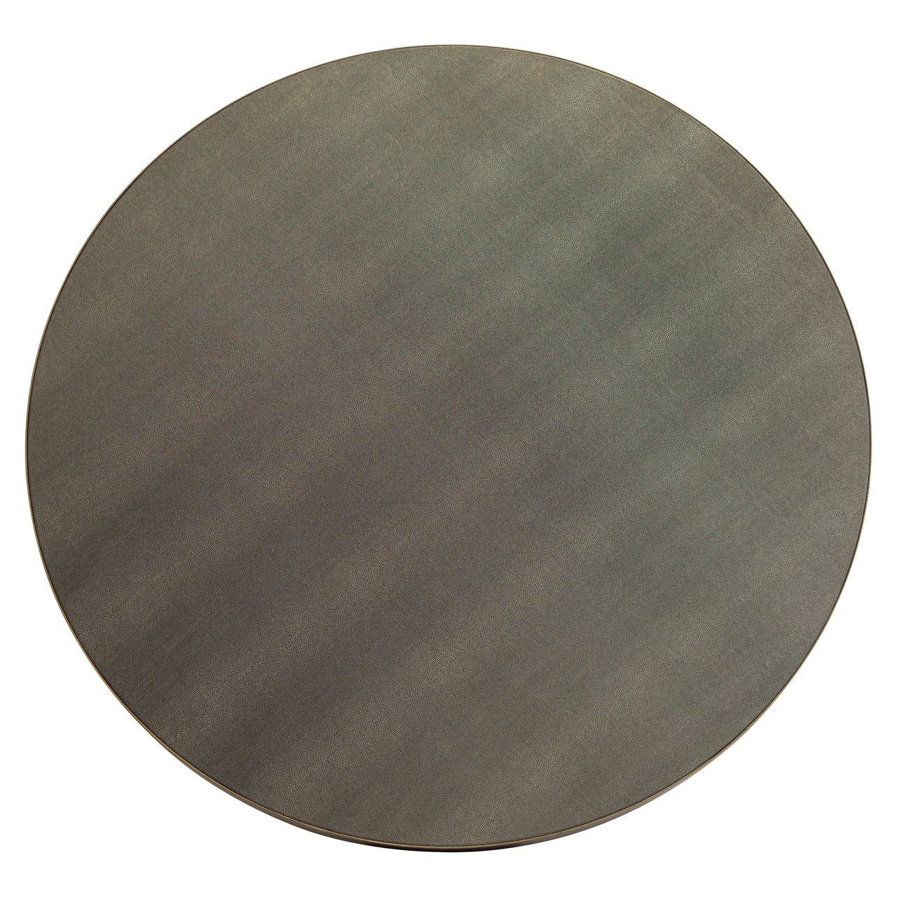 Esstisch Bloomville brass shagreen incl. glass top 140Ø