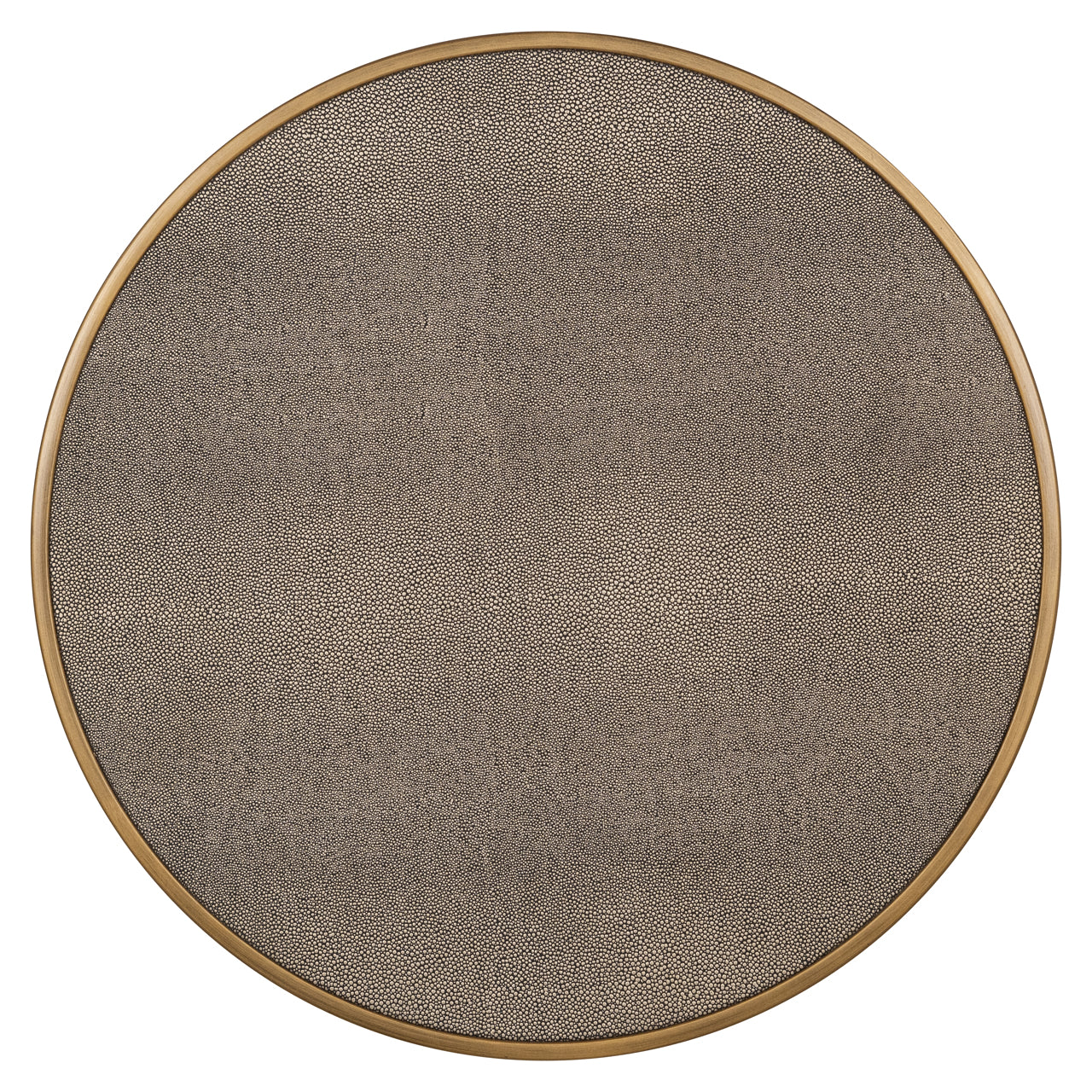 Beistelltisch Bloomville brass shagreen incl. glass (Set of 2)