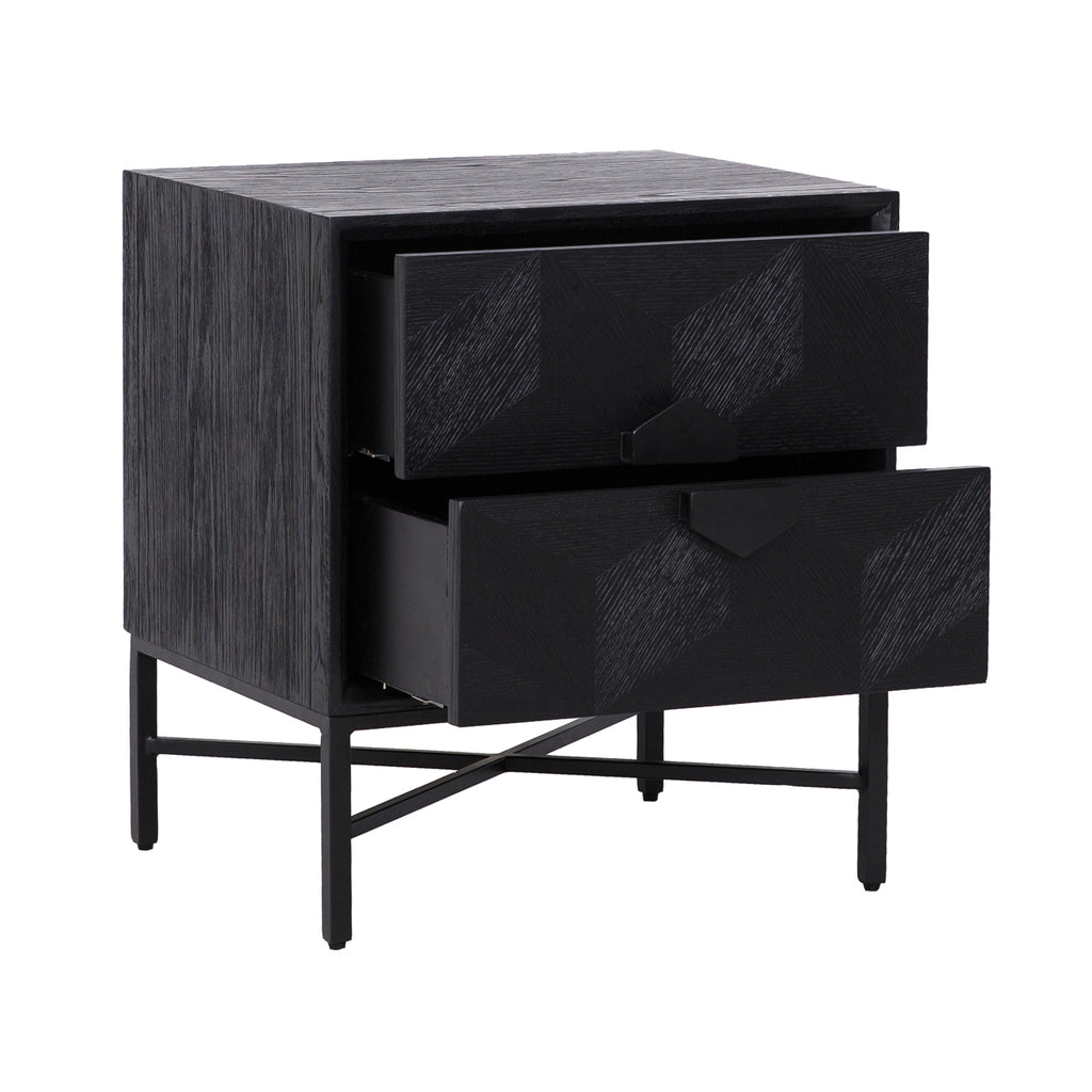 Nachttisch Blax black