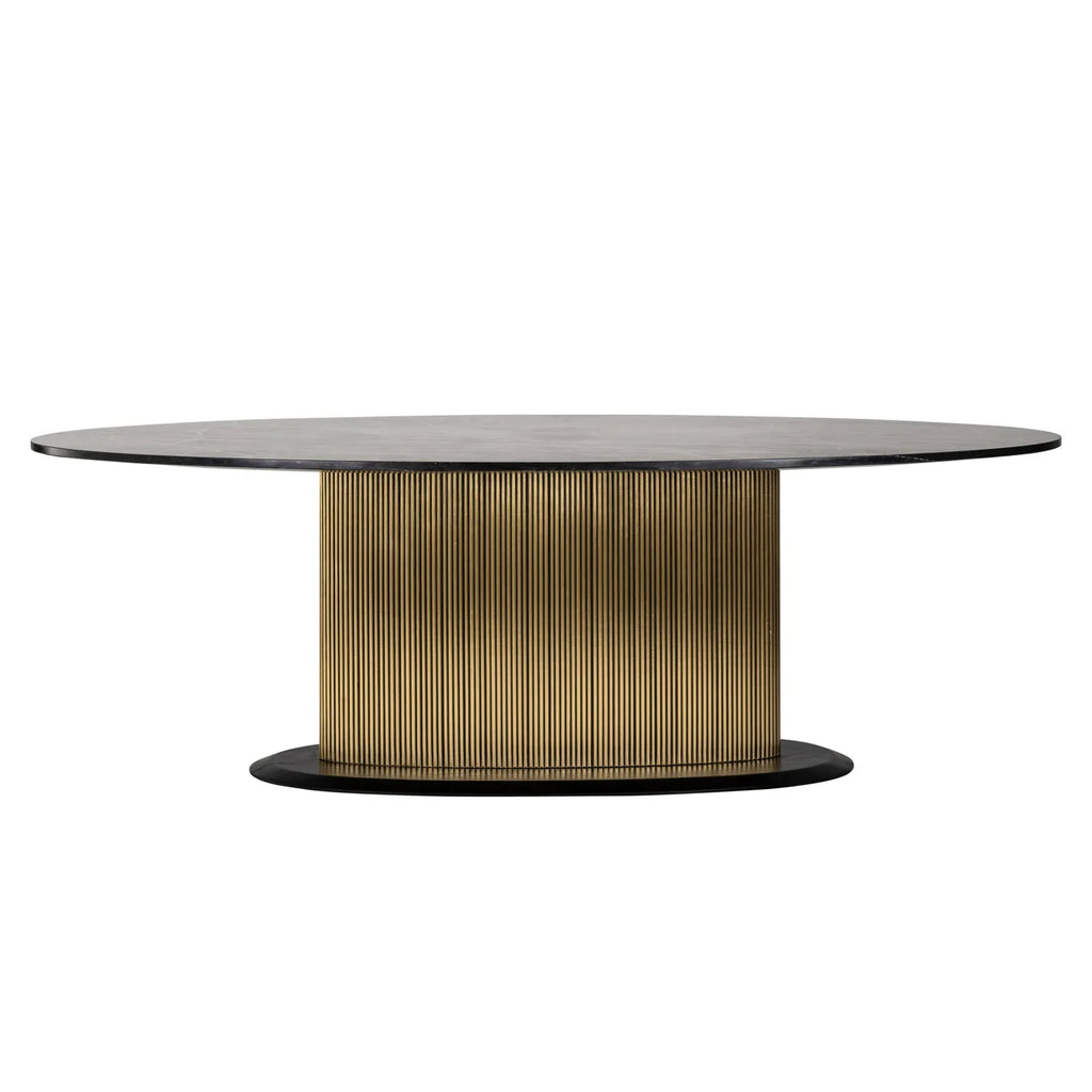 Esstisch Ironville gold oval 235