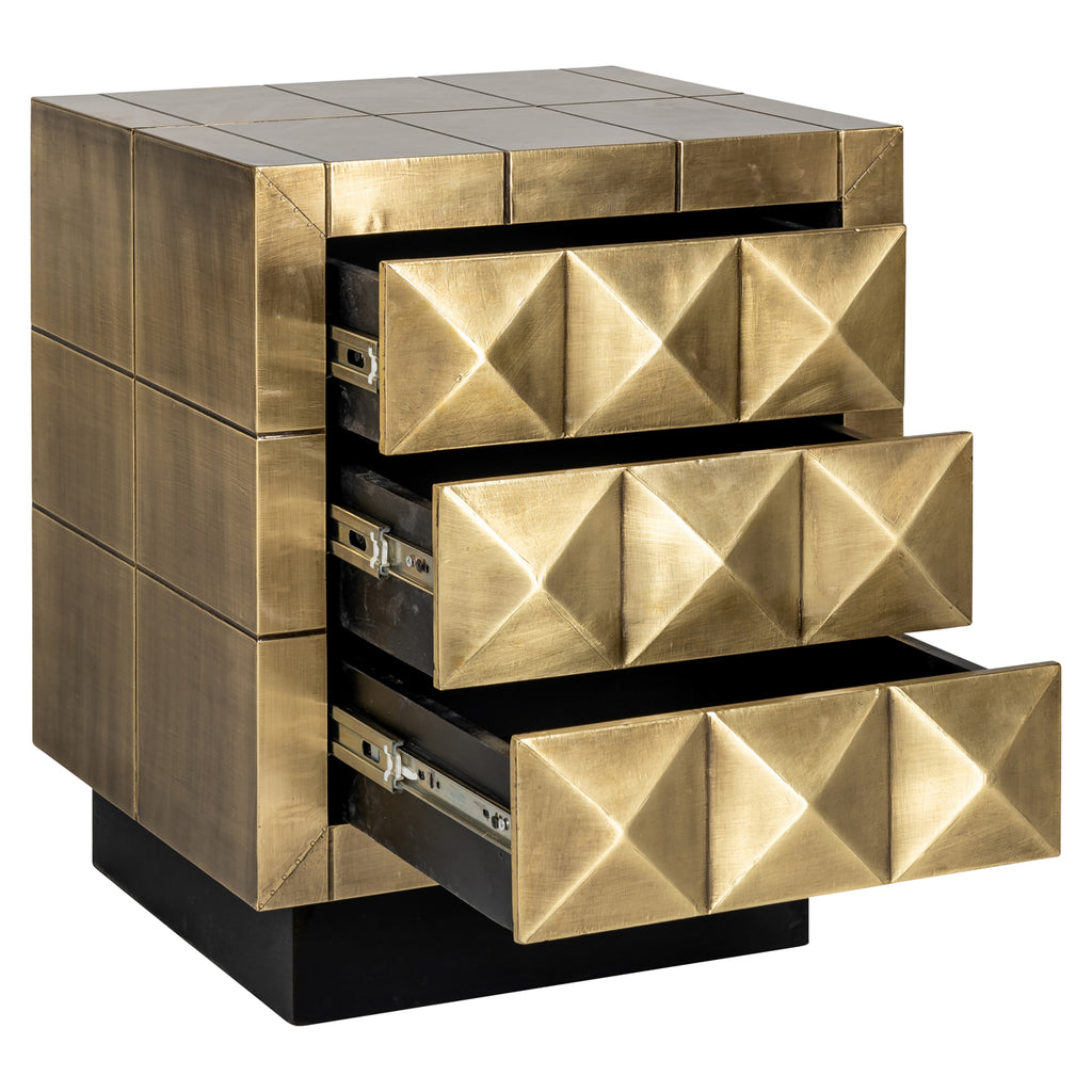 Nachttisch Collada brushed gold
