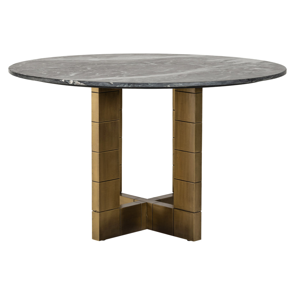 Esstisch Collada black/gold 130Ø