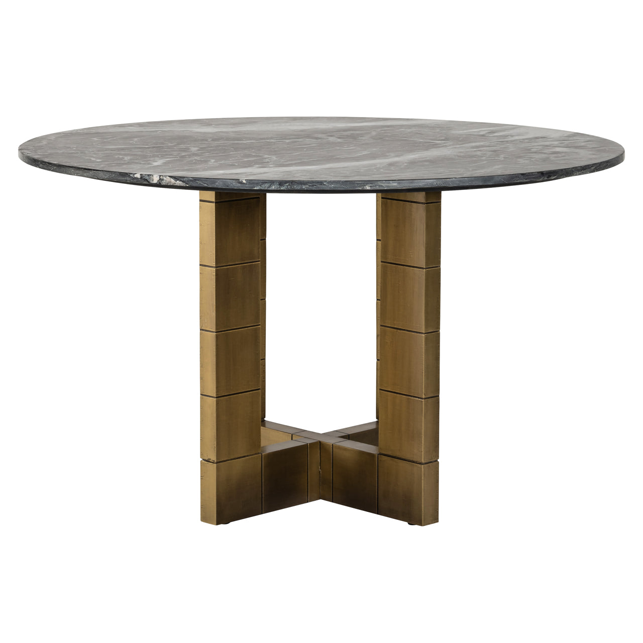 Esstisch Collada black/gold 130Ø