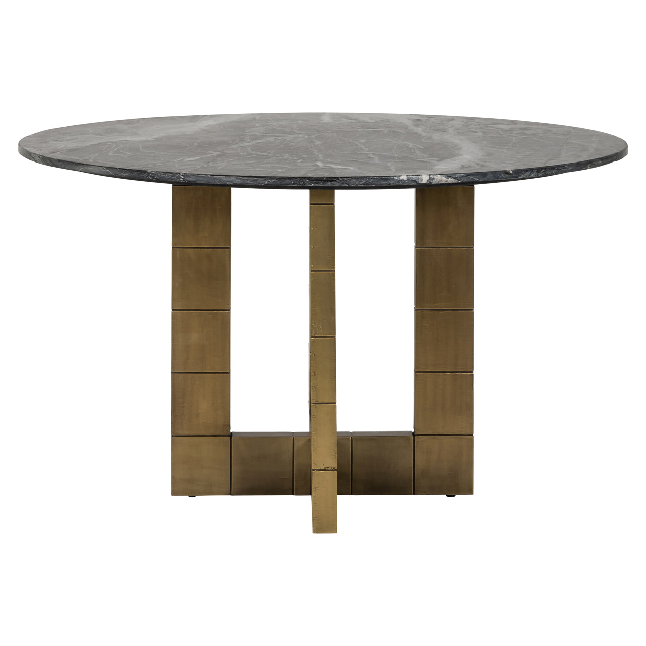 Esstisch Collada black/gold 130Ø