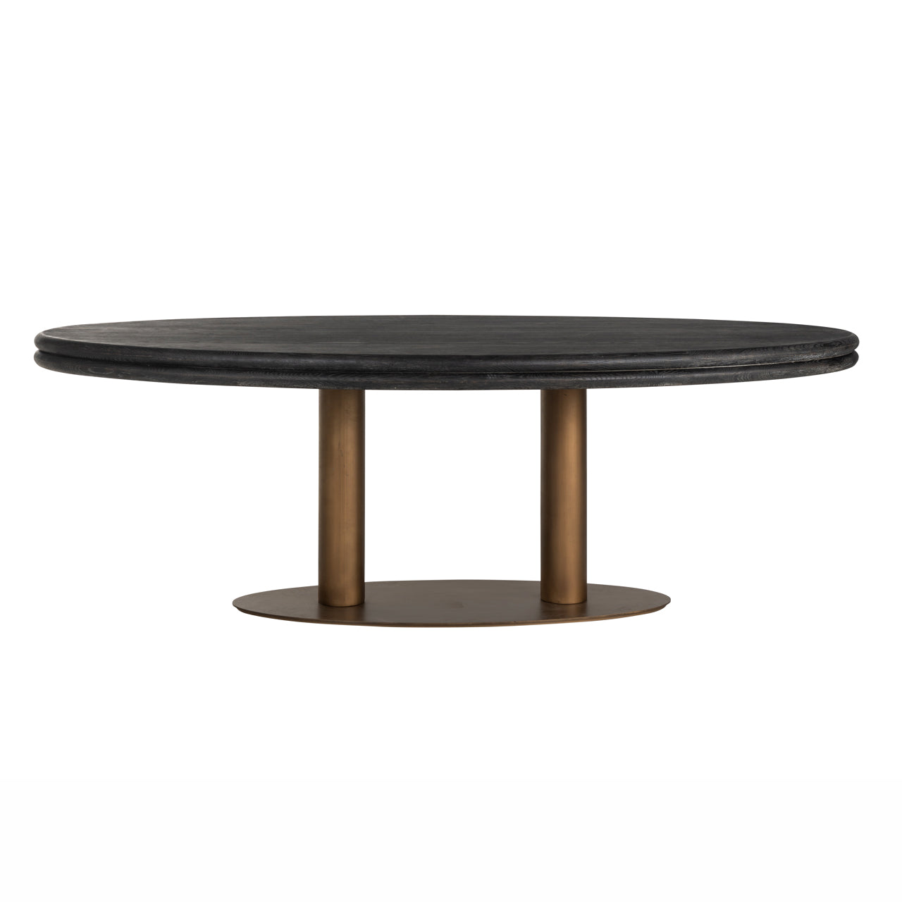 Esstisch Macaron black rustic oval 235
