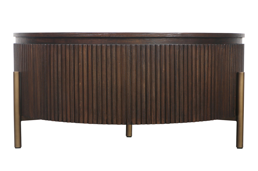 Couchtisch Luxor brown 95Ø