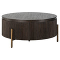 Couchtisch Luxor brown 95Ø