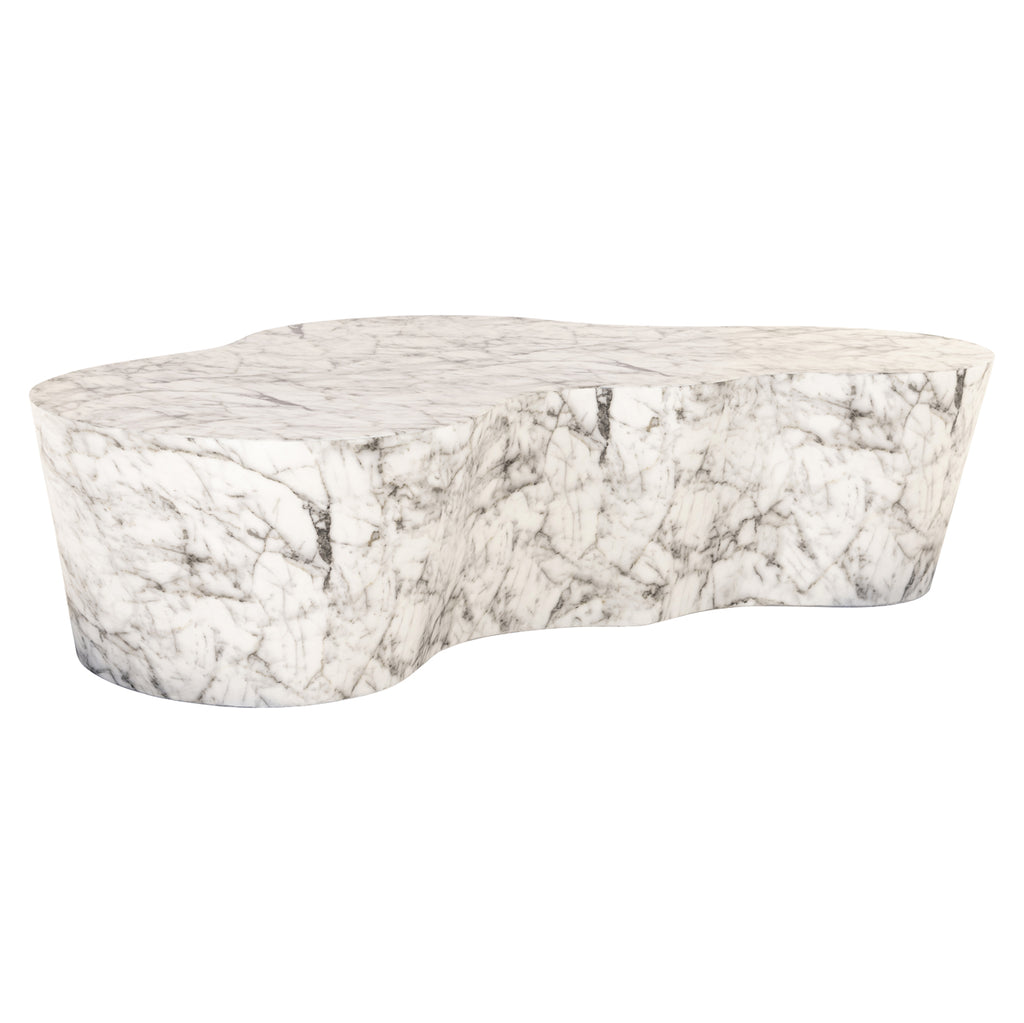 Gartencouchtisch Rockyard white marble look