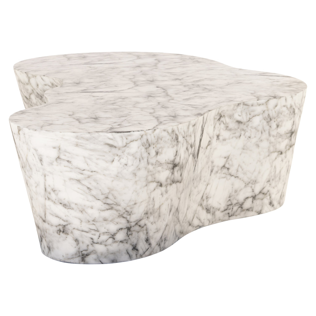 Gartencouchtisch Rockyard white marble look