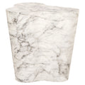 Outdoor Beistelltisch Rockyard white marble look