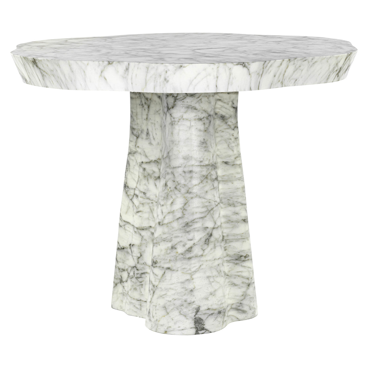 Outdoor Esstisch Rockyard white marble look 100Ø
