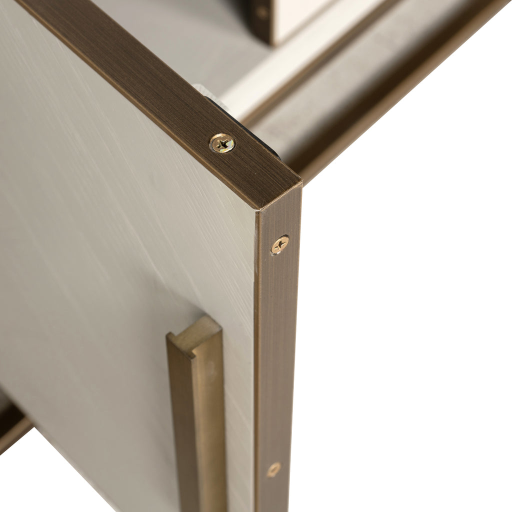 TV-Schrank Whitebone brass verona grey  200