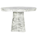 Outdoor Esstisch Rockyard white marble look 140Ø