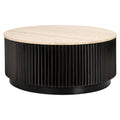 Couchtisch Hampton dark brown 90Ø