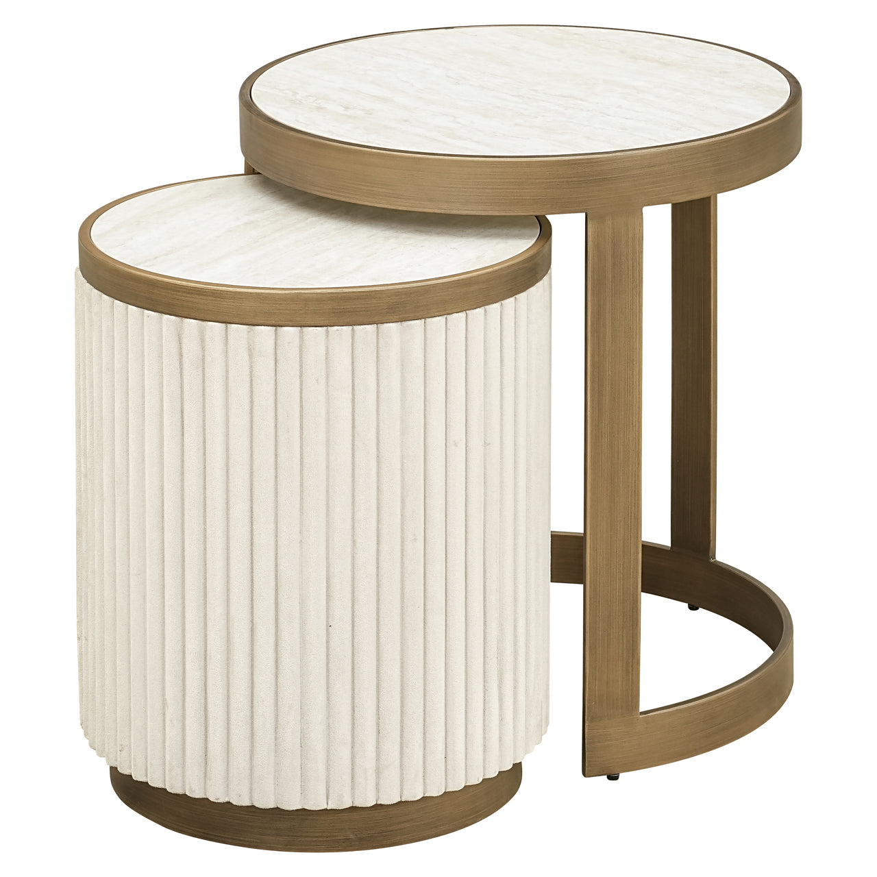 Beistelltisch Tivoli white (Set of 2)
